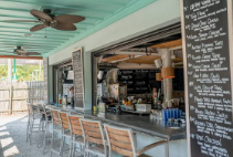 Brunch cocktails and chicken and waffles at Lowlife Bar, Folly Beach