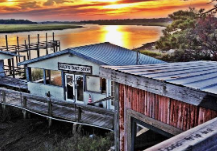 Oysters at Bowen's Island Restaurant near Folly Beach
