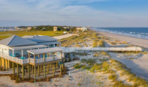 Relaxing beach day at Folly Beach County Park
