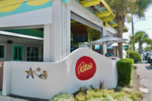 Seafood and drinks at Rita's Seaside Grille, Folly Beach